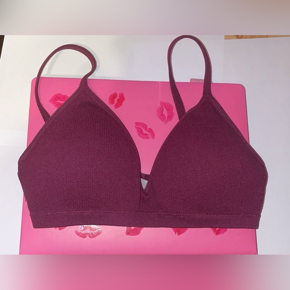 Rose + Vine Purple padded bralette